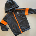 Boy age 5-6 years George black Orange Full Zip Hooded Tracksuit Hoodie (28 20)