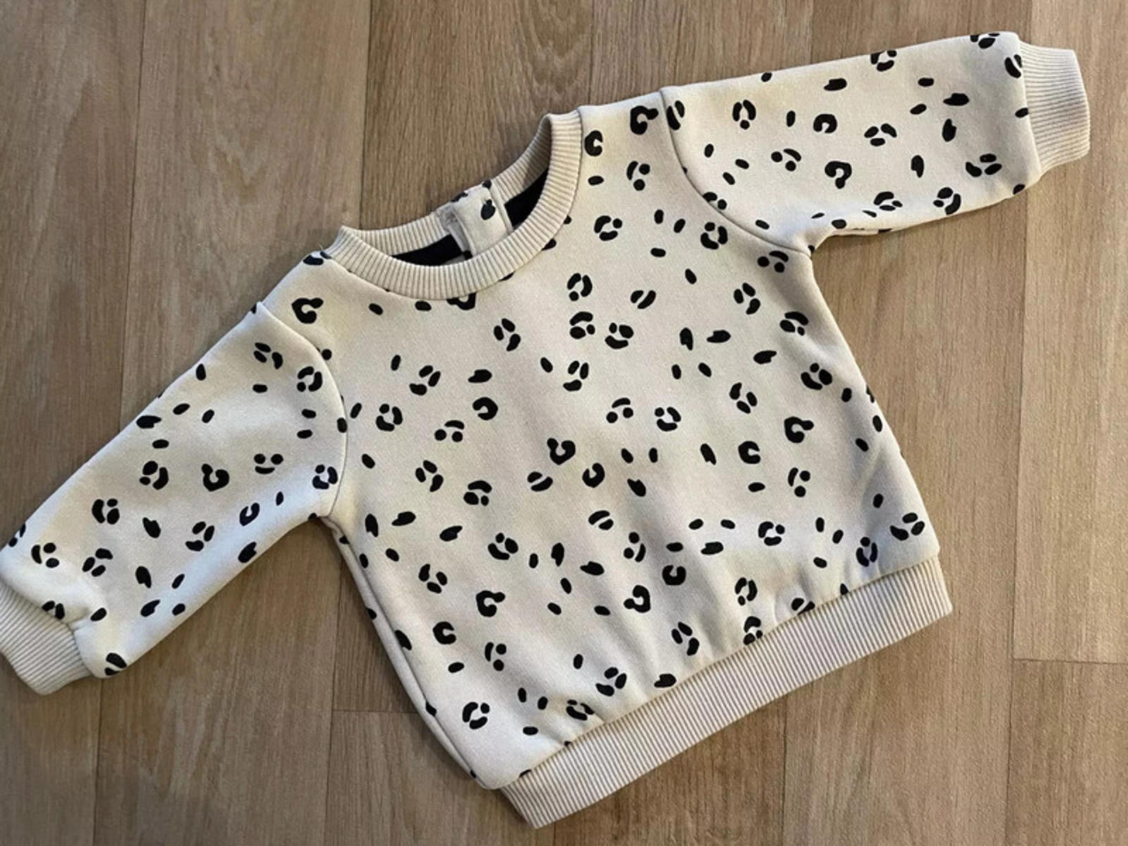Baby Boy Girl Unisex Newborn Matalan Cream Animal Print Sweatshirt Pullover