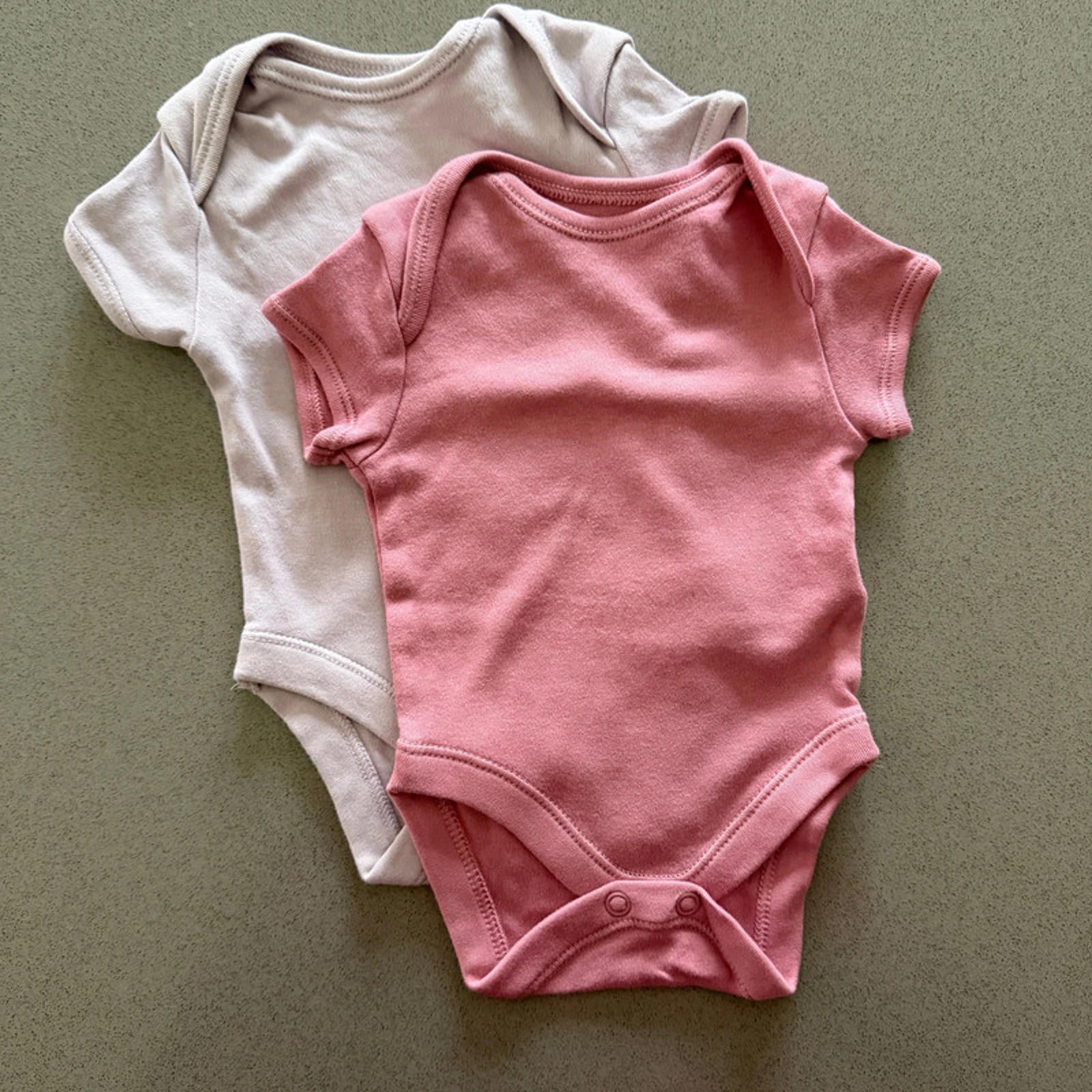 Baby Girl Newborn 7.5lb Primark Pink Lilac Short Sleeve Bodysuits (61 33)