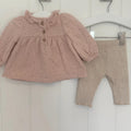 Baby Girl 1 month 4.5 kg Mamas & Papas 2 Piece Rose Tunic & Leggings Outfit (25 30)