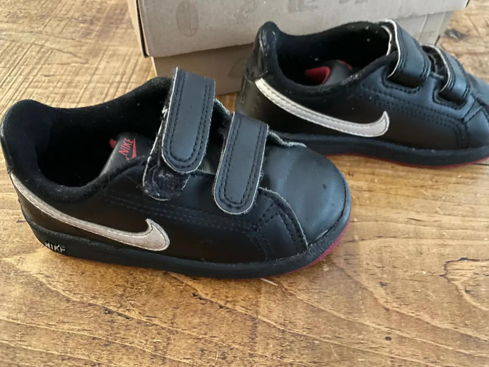 Young Boy UK 6 Nike Main Draw TDV Sport Flash Plus Black Trainers (44 34)