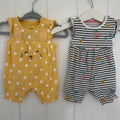 Baby Girl Newborn F&F 2 Spring Themed Rompers Organic (38 34)