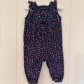 Baby Girl 3-6 months George Blue Floral Sleeveless Needle Cord Romper (47 07)