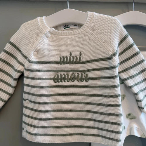 Baby Boy Girl Neutral 6 months Gemo 2 Piece Jumper & Leggings Outfit Mini Amour BNWT (39 01)