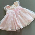 Baby Girl 3-6 months George Pink Occasion Party Dress with Tulle & Bow (61 78)