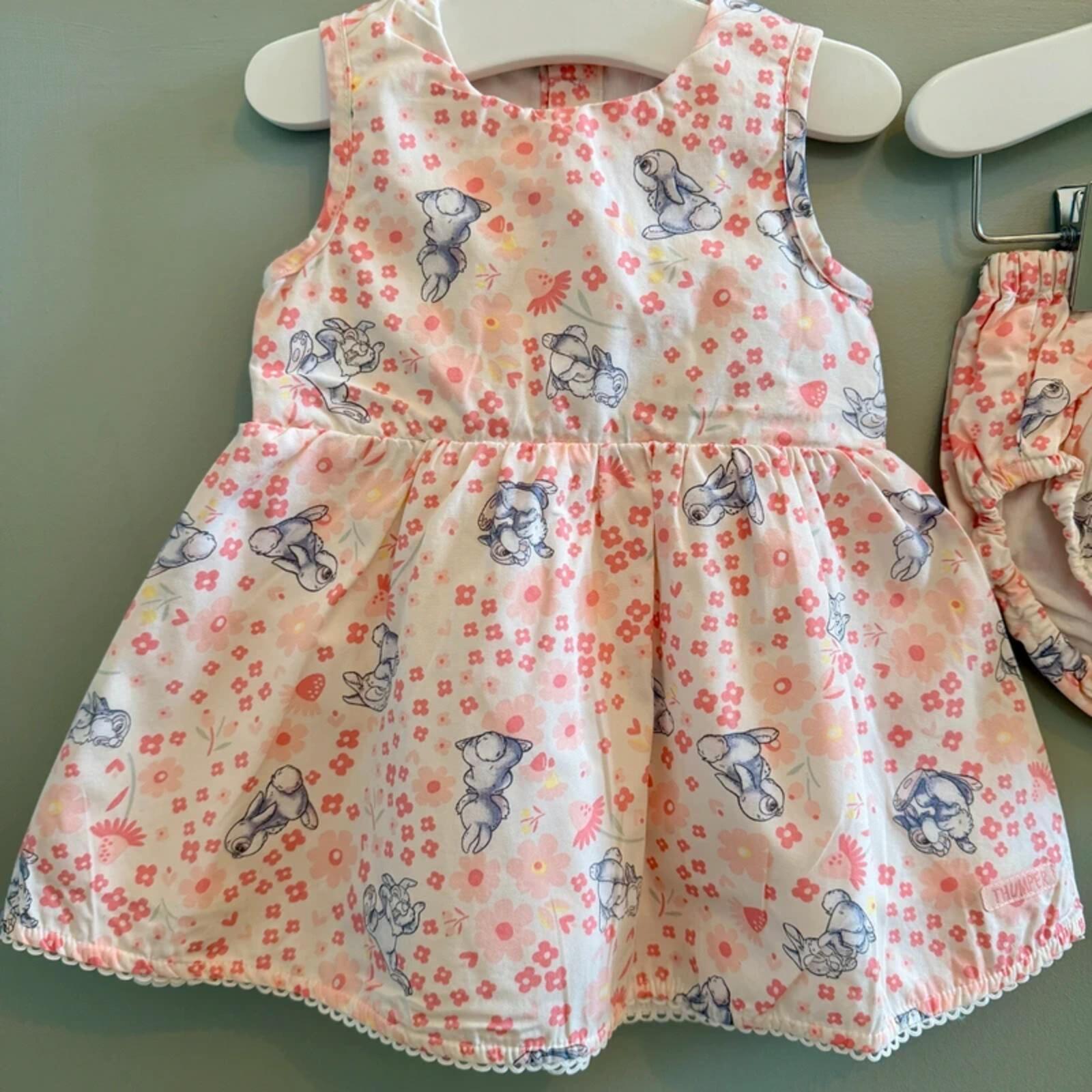 Baby Girl 6-9 months Disney Baby Smart Thumper Lined Dress Set (56 11)