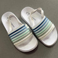 Boy Size 13 Primark White Blue Slider Shoes (29 13)