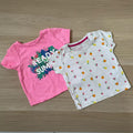 Baby Girl 0-3 months Primark TU 2 Short Sleeve T-shirts Summer Fruit (16 22)