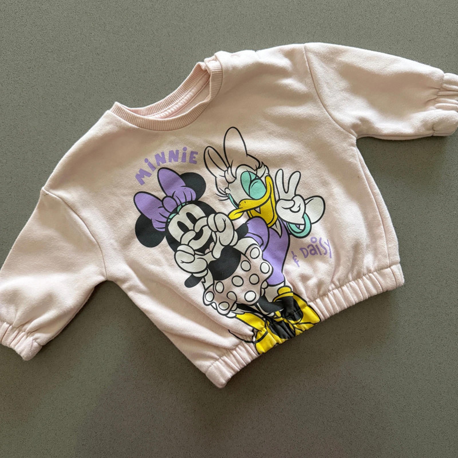 Baby Girl 3-6 months Disney Primark Pink Minnie Daisy Sweatshirt (62 17)